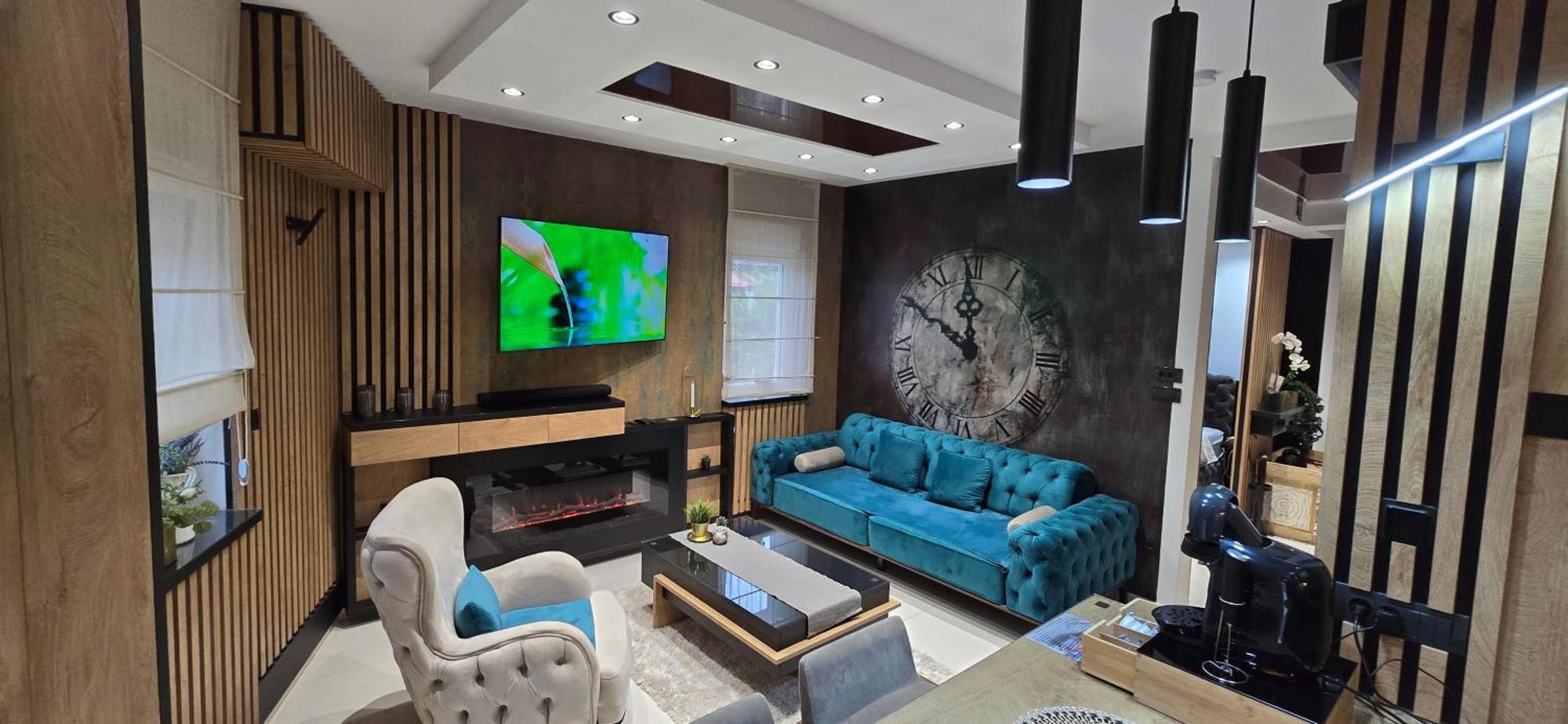 Design Apartment Platinium Spa Lux 5 Star "Havana" Completely Private Wellness & Spa Free Included Sauna & Jacuzzi & Salt Wall & Fire Place & 3D Ceilings & Business Wifi & Netflix & Keyless Code Entry & Full Smart App & Secure 2 Parking Place ชูปริยา ภายนอก รูปภาพ